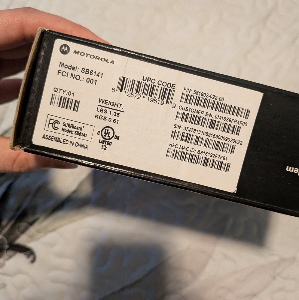Motorola Cable Modem - Picture 3 of 6